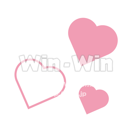 ハート素材のCG・イラスト素材 W-029484