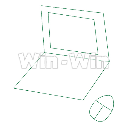 パソコンマウスシンプルイラストのCG・イラスト素材 W-028639