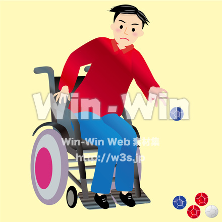 ボッチャのCG・イラスト素材 W-029313