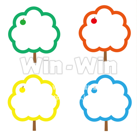 実のなる木のCG・イラスト素材 W-029272