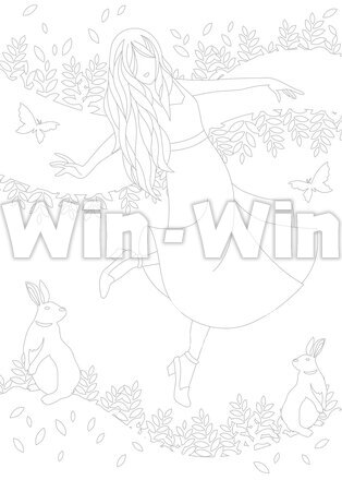 童話「赤い靴」のCG・イラスト素材 W-028077