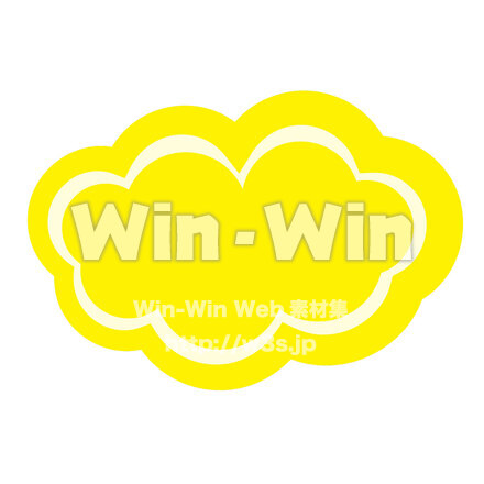 ふきだしのCG・イラスト素材 W-029385