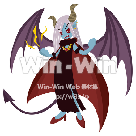 魔王のイラストのCG・イラスト素材 W-029691