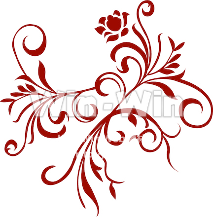 華やかな飾りのCG・イラスト素材 W-028650