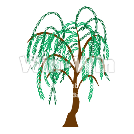 柳の木のCG・イラスト素材 W-028311