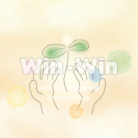 手とふたばのCG・イラスト素材 W-029265