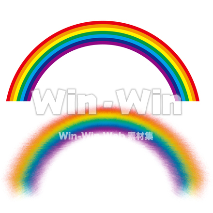 虹2点のCG・イラスト素材 W-029143