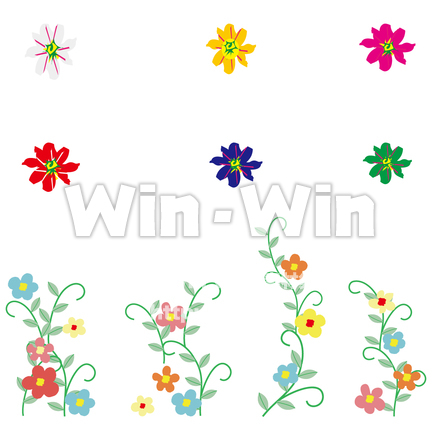 草花2点のCG・イラスト素材 W-029395