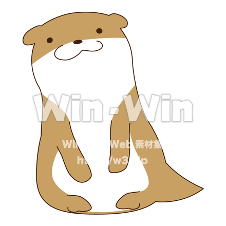 カワウソのCG・イラスト素材 W-028963