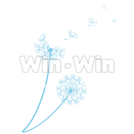 たんぽぽの綿毛のCG・イラスト素材 W-029403