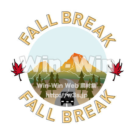 秋休みのCG・イラスト素材 W-028071