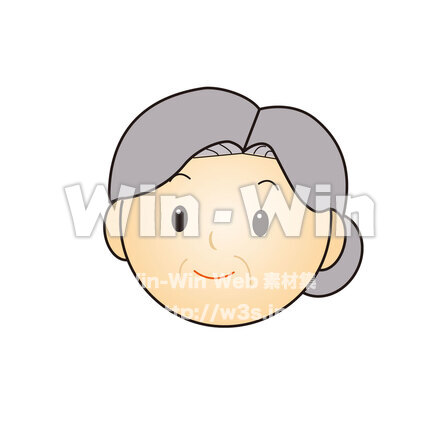 えばおのおばあさんのCG・イラスト素材 W-028201