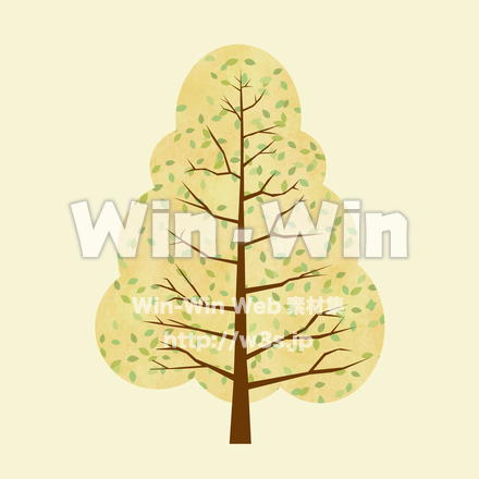 紅葉した木のCG・イラスト素材 W-028420