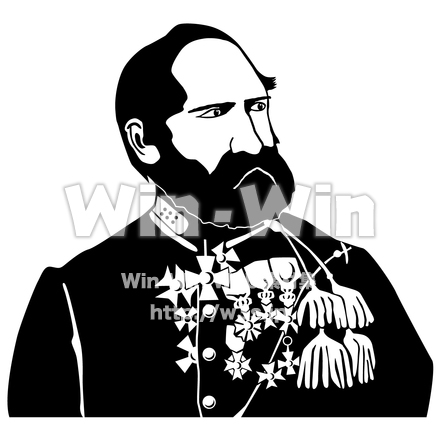 シーボルトのシルエット素材 W-028431