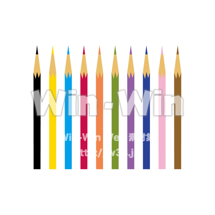 色鉛筆のCG・イラスト素材 W-028231