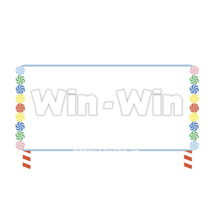 運動会の看板のCG・イラスト素材 W-028404