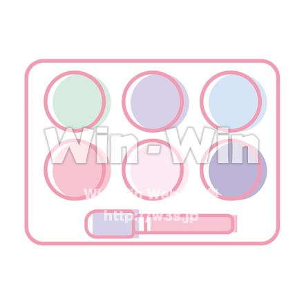 アイシャドウパレットのCG・イラスト素材 W-029480