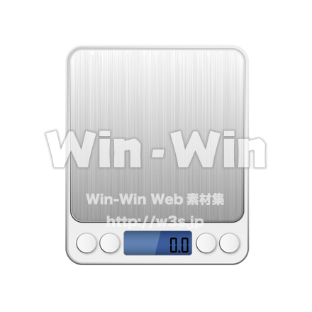 キッチンスケールのCG・イラスト素材 W-029137