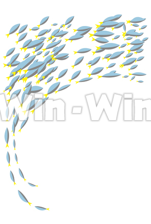 魚群のCG・イラスト素材 W-029895