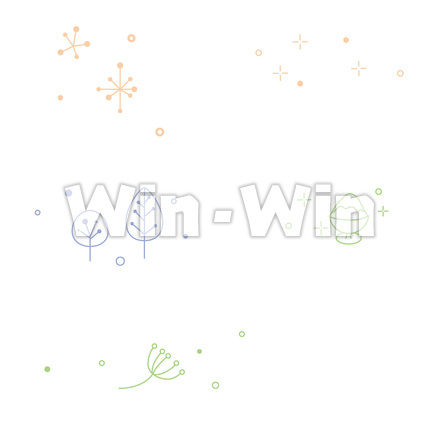 北欧風飾りのイラストのCG・イラスト素材 W-029788