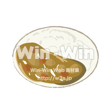 カレーライスのCG・イラスト素材 W-029973