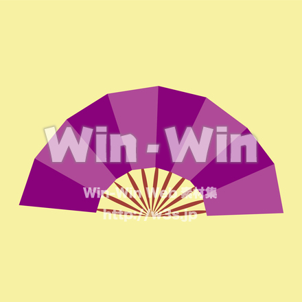 扇子のCG・イラスト素材 W-029736