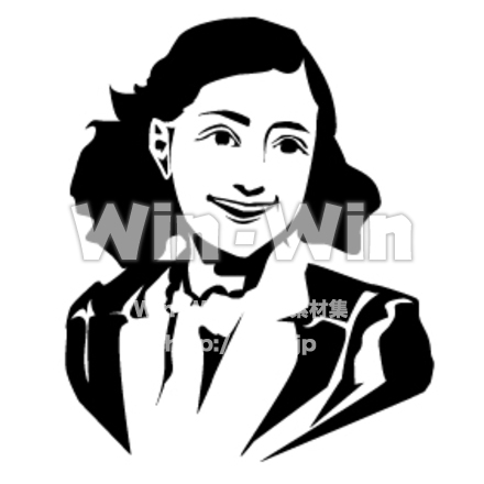 アンネフランクのシルエット素材 W-028435