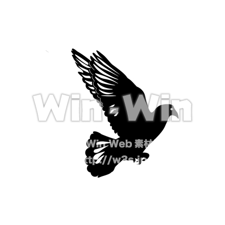 はとのシルエット素材 W-029652