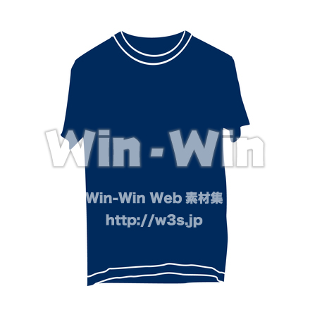 Tシャツのシルエット素材 W-028546