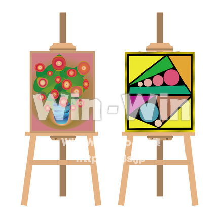 キャンパス絵画のCG・イラスト素材 W-029107