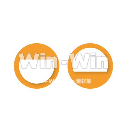 見出し（円）のCG・イラスト素材 W-028148