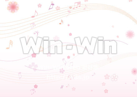 桜の背景のCG・イラスト素材 W-029433