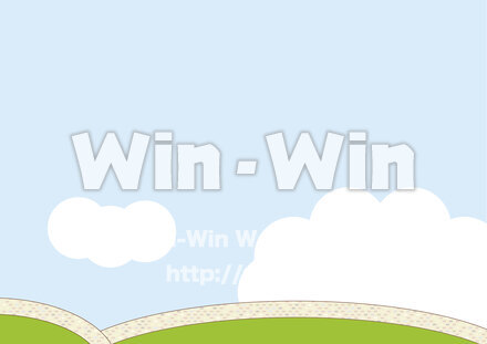 はらっぱと青空のCG・イラスト素材 W-028666