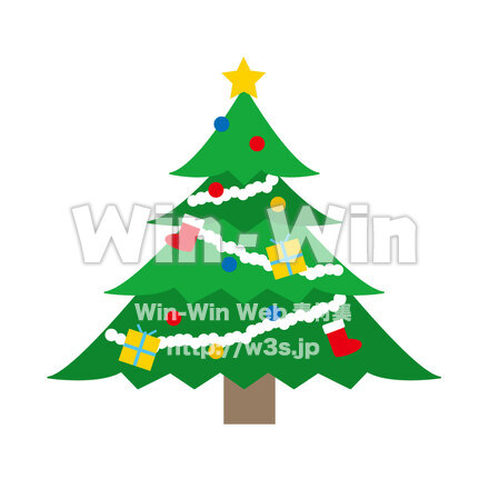 クリスマスツリーのCG・イラスト素材 W-029339