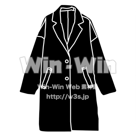 コートのシルエット素材 W-029050
