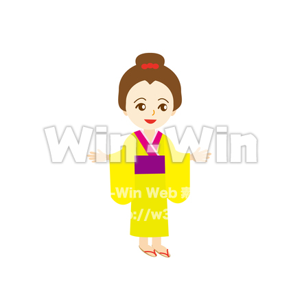 町民の子どものCG・イラスト素材 W-028312