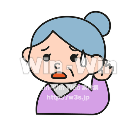 おばあちゃんのCG・イラスト素材 W-029666