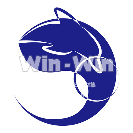 水族館ロゴのCG・イラスト素材 W-028967