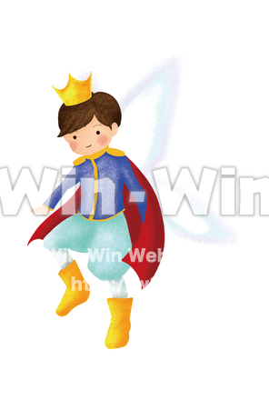 おやゆび姫_王子のCG・イラスト素材 W-029684