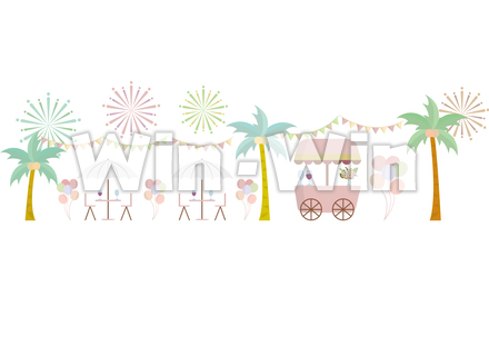 パーティー会場／街ブラシのCG・イラスト素材 W-029476