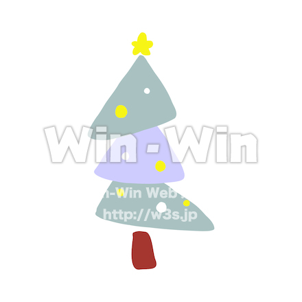 クリスマスツリーのCG・イラスト素材 W-029302