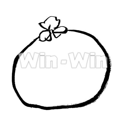 袋のシルエット素材 W-029997