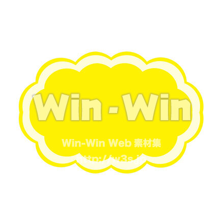 ふきだしのCG・イラスト素材 W-029386