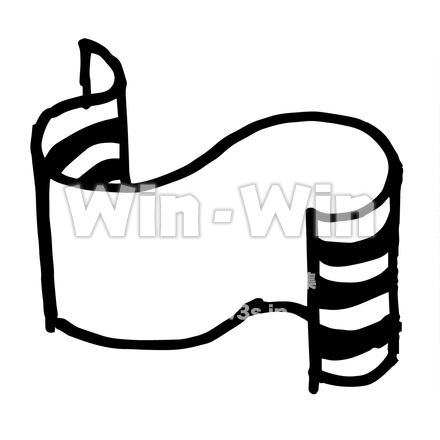 リボンコラムのシルエット素材 W-028582