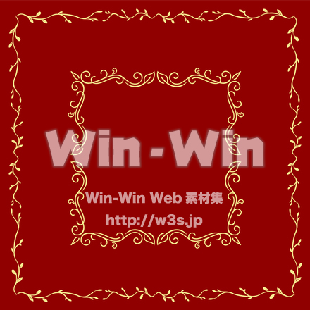 エレガントなフレームのCG・イラスト素材 W-029927