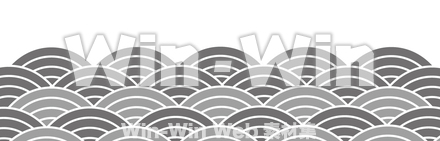 青海波のシルエット素材 W-029756