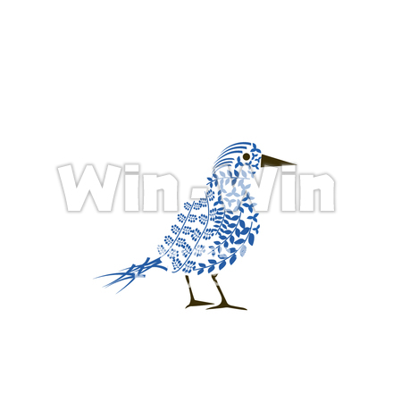 北欧風ハトのCG・イラスト素材 W-028327