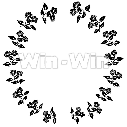 オシロイバナのシルエット素材 W-028173