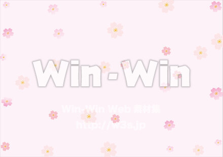 桜の背景のCG・イラスト素材 W-028437