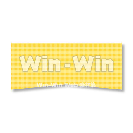 黄色チェックのCG・イラスト素材 W-029900